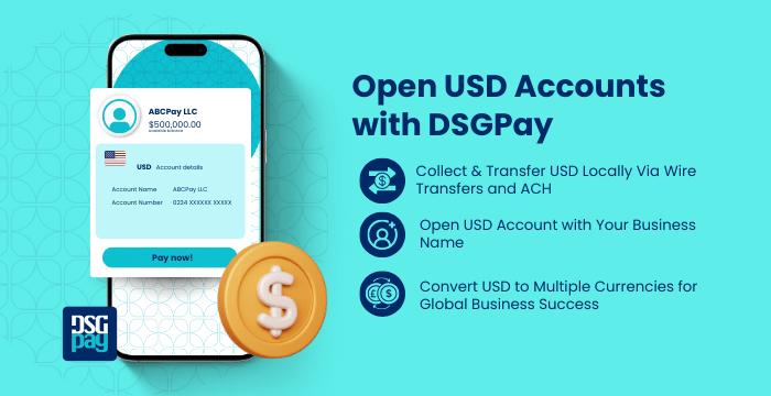 Open USD Account With DSGPay