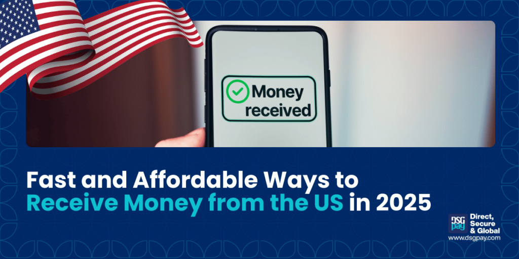 Receive money from the us